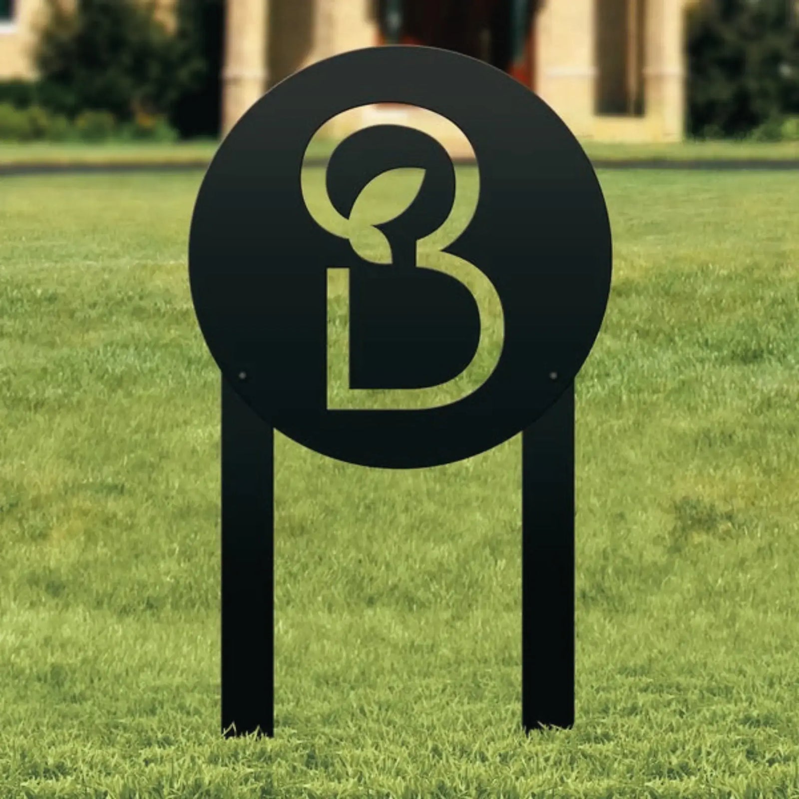 Personalized Metal Yard Signs With Bolt On Steel Stakes