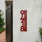 Letrero vertical con dirección de casa – Letrero personalizado con número de casa para buzón – Letreros de dirección para exteriores resistentes a la intemperie para decoración del hogar y regalo de inauguración