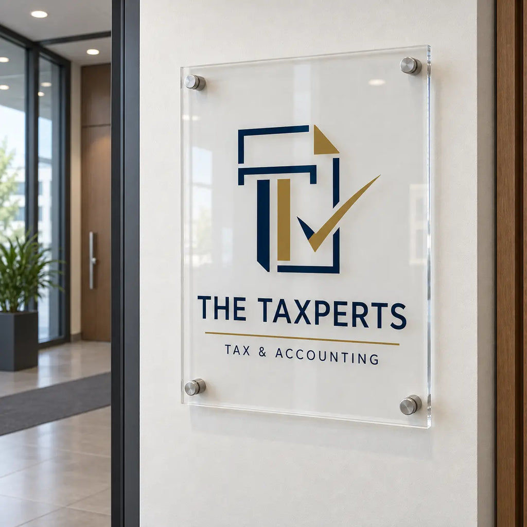 Custom Business Sign, Acrylic Business Logo for Lobby & Office Decor