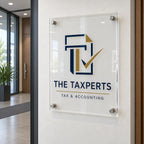 Custom Business Sign, Acrylic Business Logo for Lobby & Office Decor
