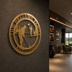 Personalized Golf Wall Art for Homes, Offices & Clubhouses Custom Golf Metal Sign, Golfer Gift Idea, Sports Decor - TTS