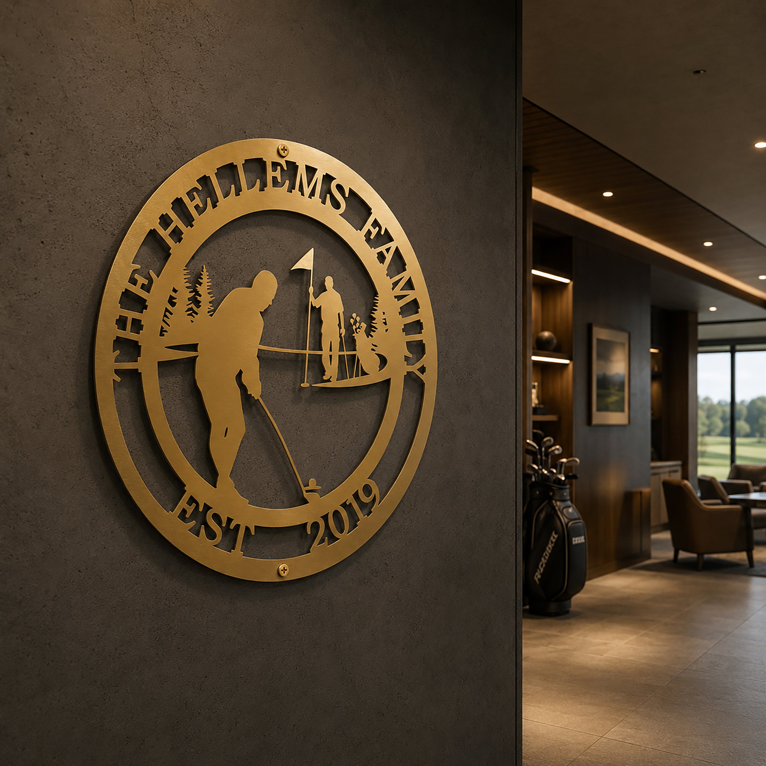 Personalized Golf Wall Art for Homes, Offices & Clubhouses Custom Golf Metal Sign, Golfer Gift Idea, Sports Decor - TTS