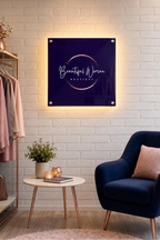 UV Printed Custom Acrylic Business Logo Sign, Office Wall Decor & Reception Plaque