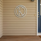 Monogram Metal Sign  Custom Family Name Wall Decor – HouseSensationsArt