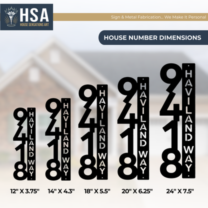 Letrero vertical con dirección de casa – Letrero personalizado con número de casa para buzón – Letreros de dirección para exteriores resistentes a la intemperie para decoración del hogar y regalo de inauguración