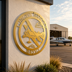 Personalized Airplane Sign – Custom Metal Wall Art for Pilots