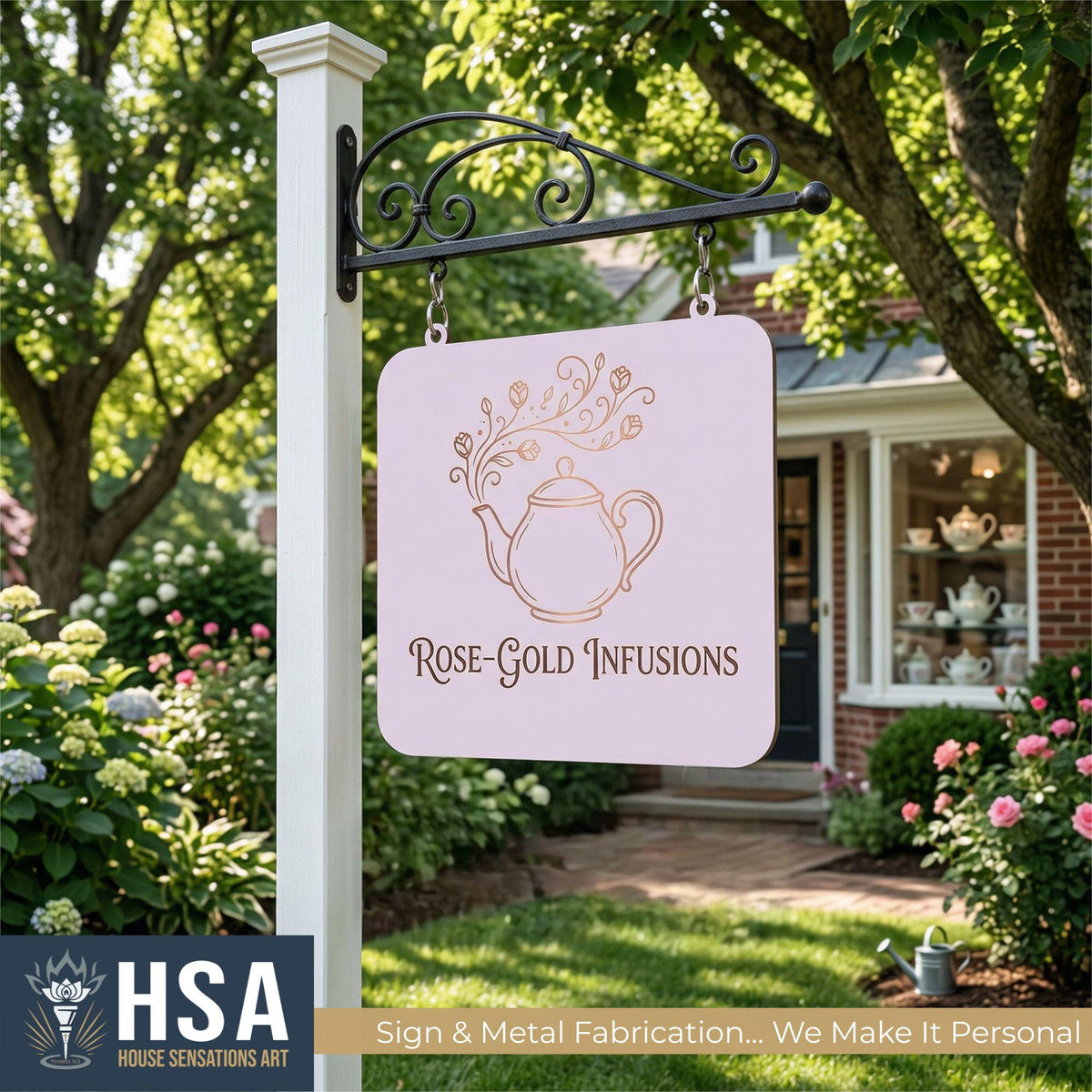 Custom Business Sign – UV Printed Aluminum Composite Logo Storefront Sign