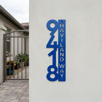Letrero vertical con dirección de casa – Letrero personalizado con número de casa para buzón – Letreros de dirección para exteriores resistentes a la intemperie para decoración del hogar y regalo de inauguración