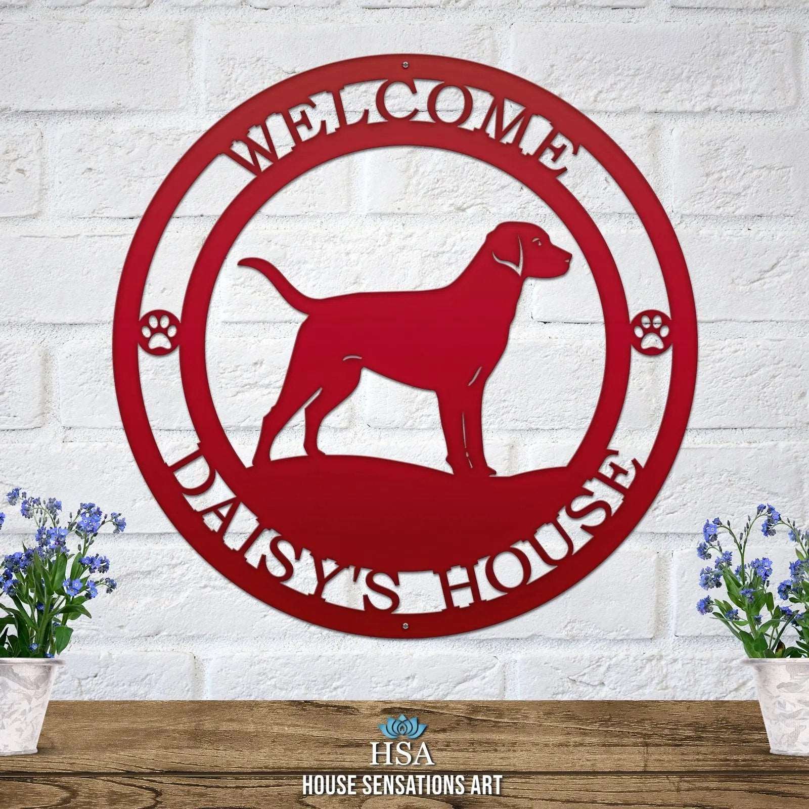 Labrador Dog Sign Dog Sign House Sensations Art   