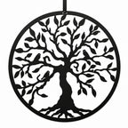 Corona de árbol de la vida con pájaros para puerta de entrada. Decoración de metal personalizable. Letrero de bienvenida personalizado. Duradero, resistente a la oxidación, perfecto para el hogar, el porche y el jardín. Un regalo de temporada único.