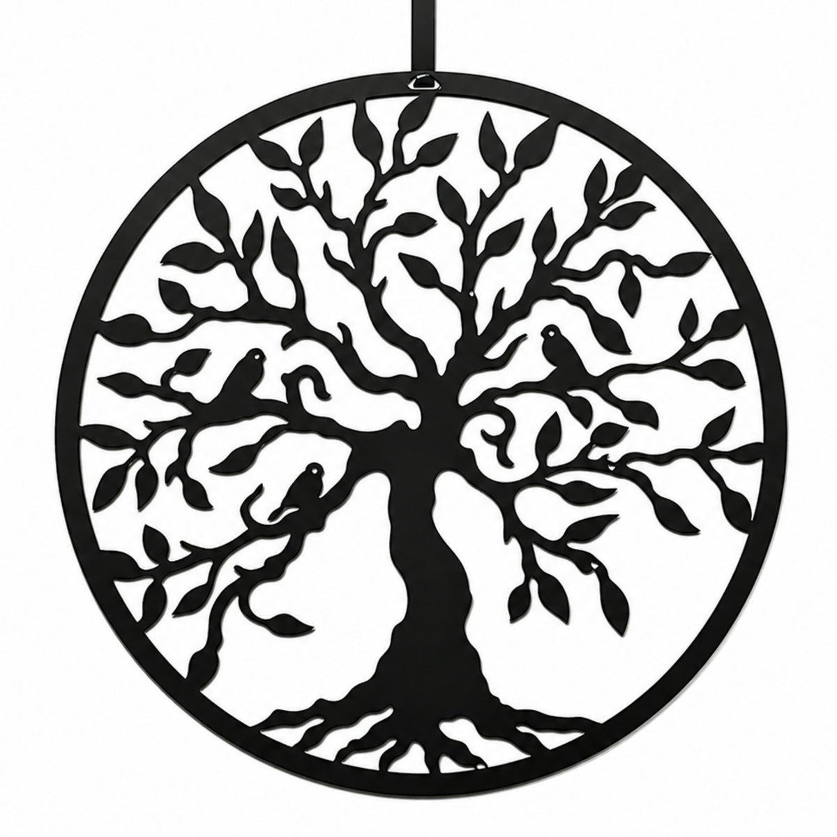 Personalized Front Door Wreath in Metal, Tree of Life Design