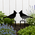 Custom Cardinal Garden Stakes — Personalized Metal Bird Yard Decor