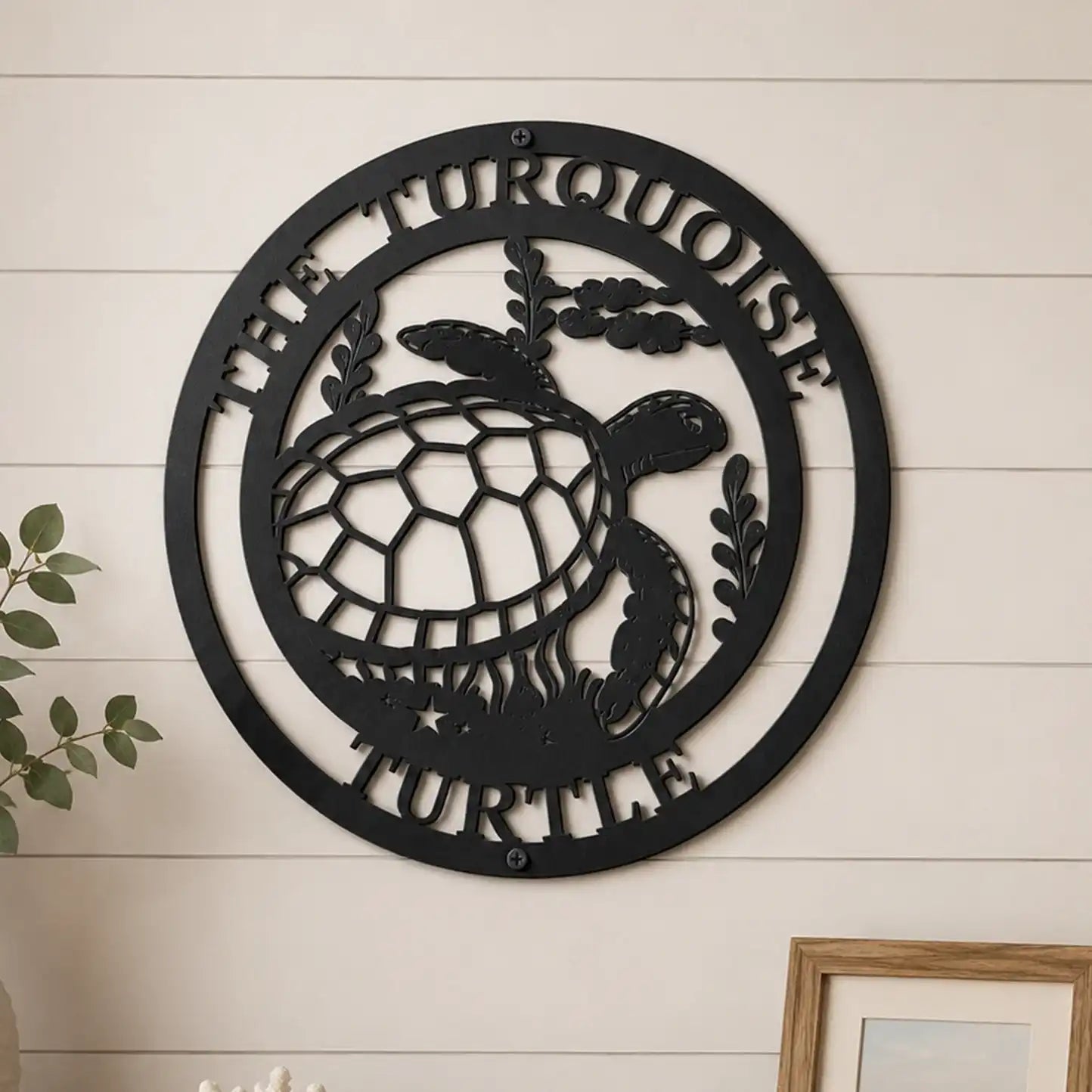 Custom Metal Wall Art Sea Turtles – Coastal Decor for Beach Homes