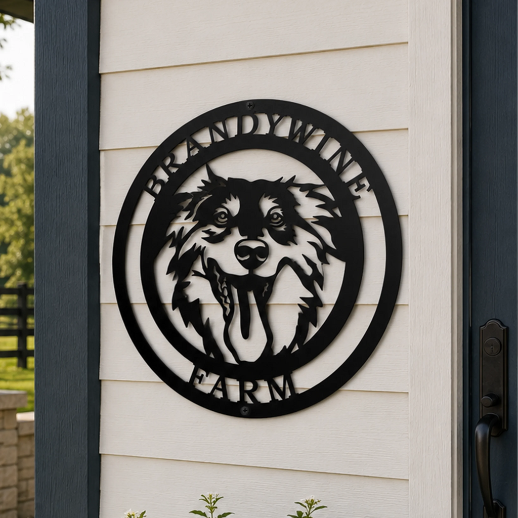 Custom Dog Loyalty Metal Signs — Personalized Family Pet Wall Art Decor