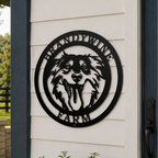 Custom Dog Loyalty Metal Signs — Personalized Family Pet Wall Art Decor