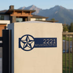 Custom Address Number Sign for Easy Home Identification