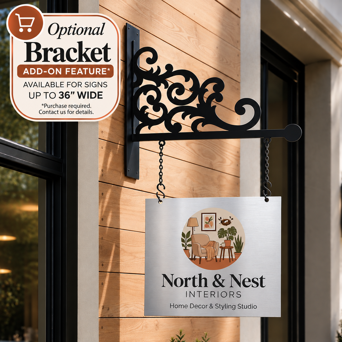 Custom Business Sign,  Aluminum Composite UV Printed Outdoor Storefront Sign