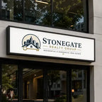 Custom Illuminated Aluminum Cabinet Sign – LED 3D Backlit Business Signs