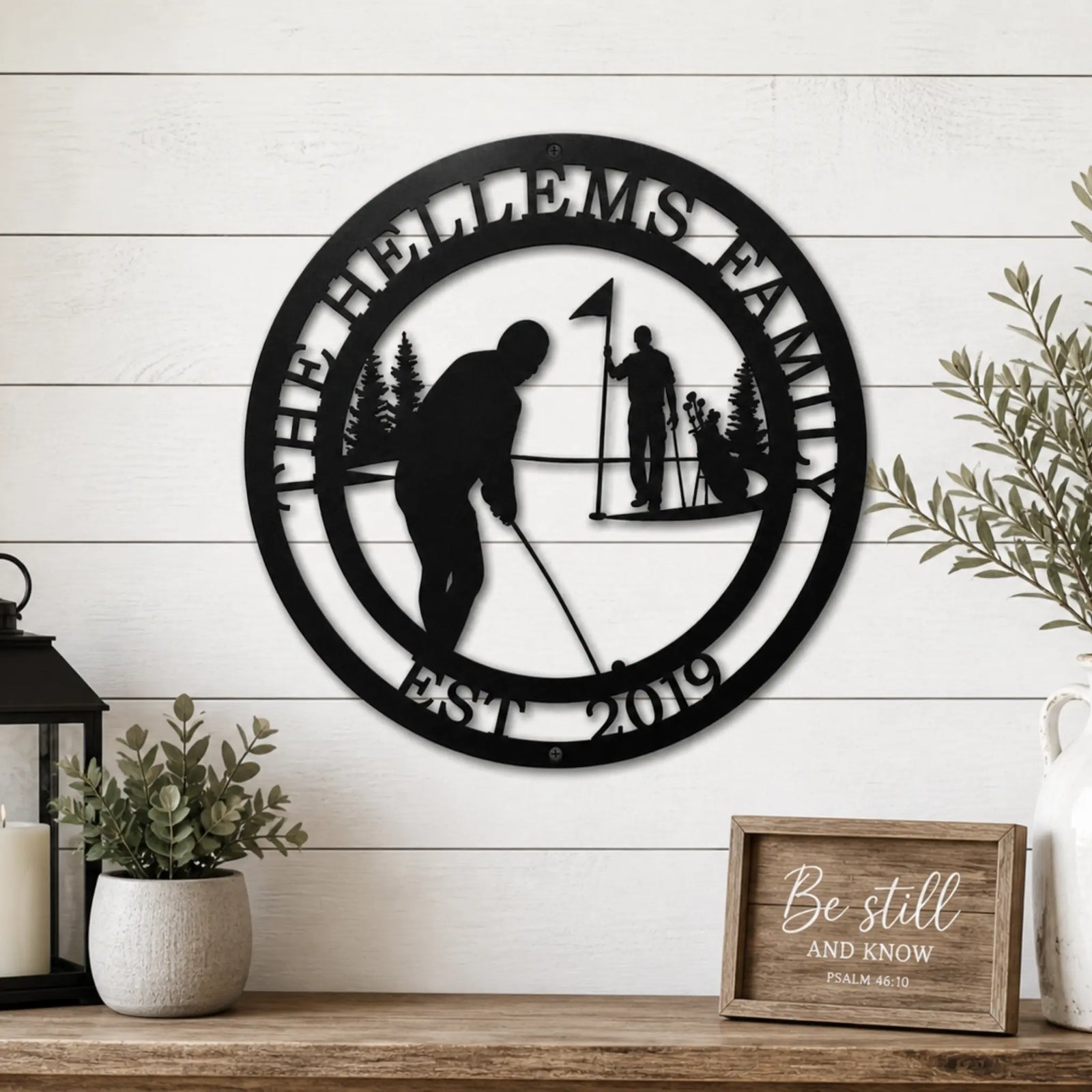 Golf Metal Wall Art — Custom Metal Sign for Home & Office Decor