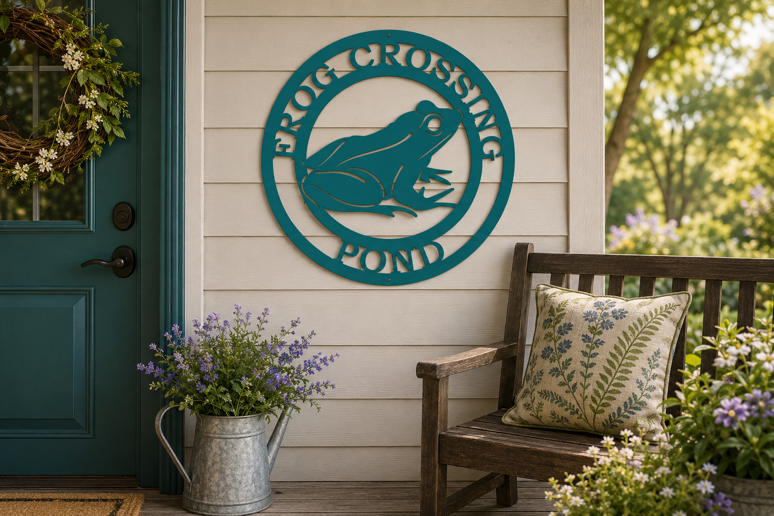 Tree Frog Wall Art – Personalized Metal Garden & Outdoor Decor