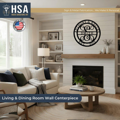 Couples Monogram Established Sign – Celebrate Your Home & Loveliving-area-center-family-name-sign-house-sensations-art.jpg