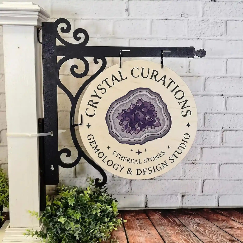 Custom Round Blade Sign - UV Printed ACM Wall Decor