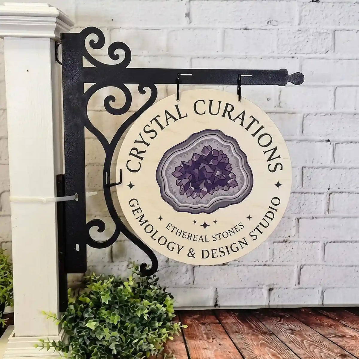 Custom Round Blade Sign - UV Printed ACM Wall Decor