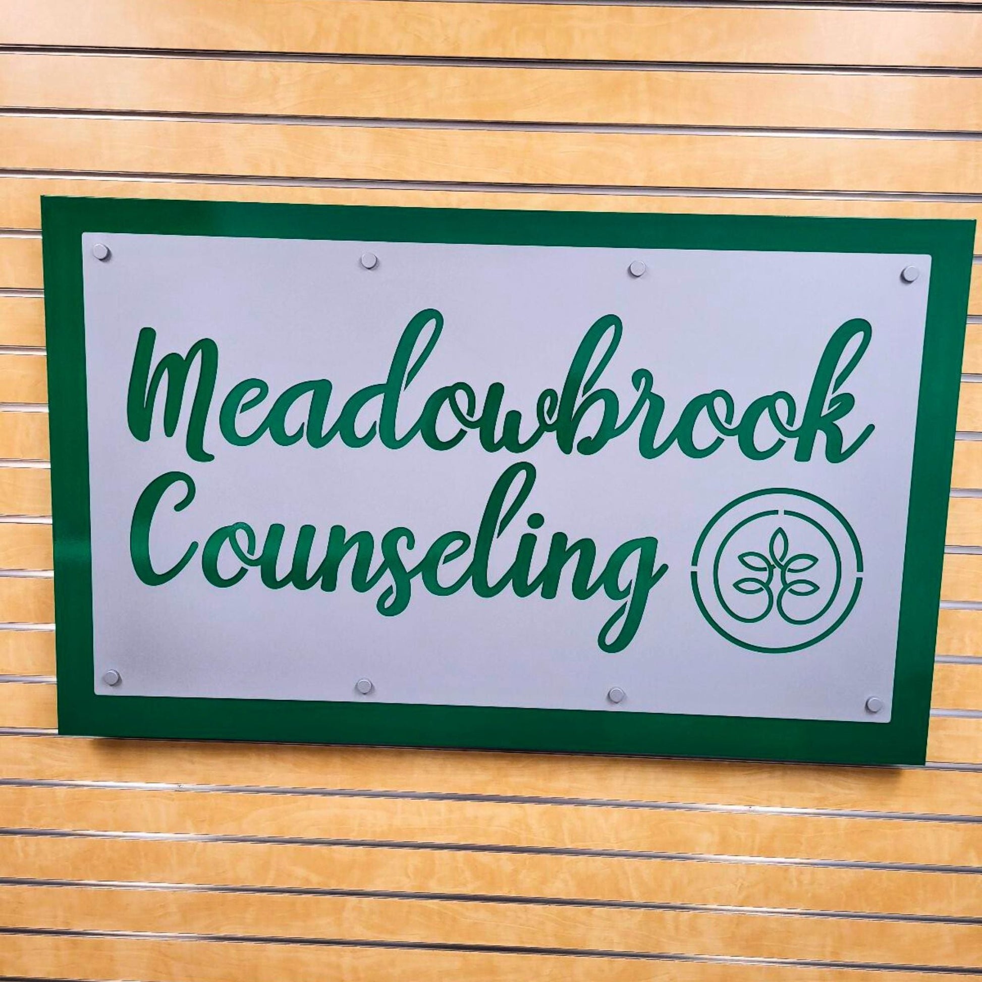Premium custom aluminum business signs designed for durability and a professional look. Ideal for storefronts, offices, and commercial spaces.