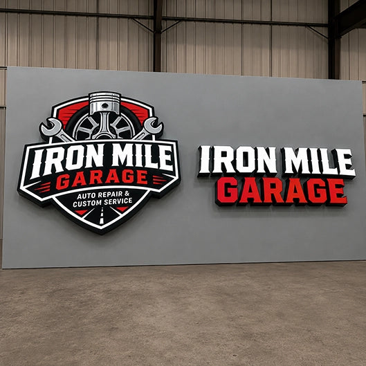 Custom channel letter sign installed on a storefront
