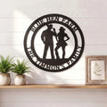 Personalized Metal Sign — Rugged Ranch Sign with Cowboy Silhouette