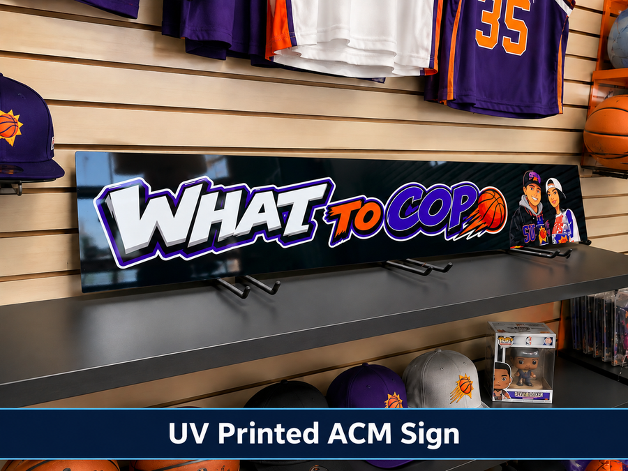 Custom Business Sign,  Aluminum Composite UV Printed Outdoor Storefront Sign