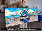 Custom Business Sign,  Aluminum Composite UV Printed Outdoor Storefront Sign