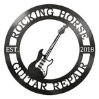 Personalized Guitar Wall Art for Music Lovers & Rock Spaces Custom Electric Guitar Sign, Music Room Decor, Band Gift Idea - TTS