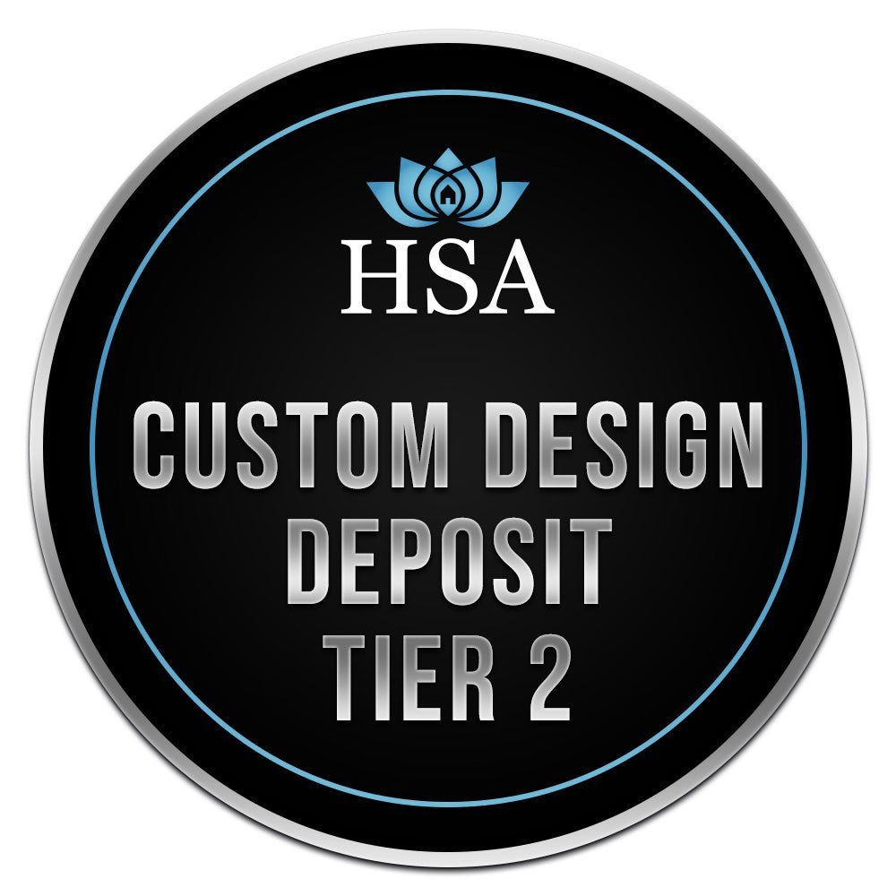 Circular sign with HSA logo and text on black background, showcasing brand identity for HSA metal signs and promotional materials