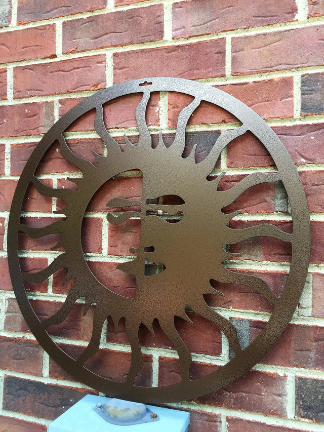 Sun and Moon Outdoor Metal Wall Art – Custom Street Numbers Sign – Weather-Resistant Outdoor Address Signs for Home Decor & Housewarming Gift Nautical Decor House Sensations Art
