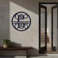 Personalized Family Monogram Metal Wall Decor  Custom Entryway & Wedding Gift