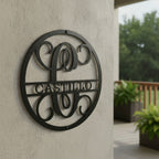 Personalized Family Monogram Metal Wall Decor  Custom Entryway & Wedding Gift