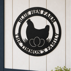 Letreros personalizados de gallinero – Decoración rústica metálica personalizada para gallineros