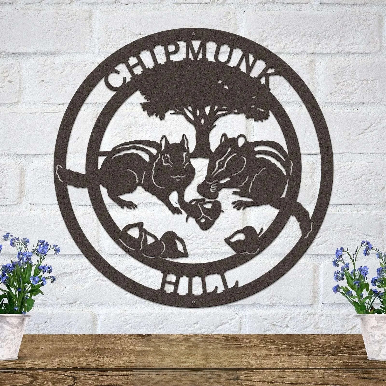 Custom Chipmunk Crossing Sign – Whimsical Safety Decor for Yards