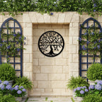 Personalized Tree of Life Metal Wall Decor – Custom Family Name Outdoor Art