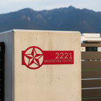 Custom Address Number Sign for Easy Home Identification