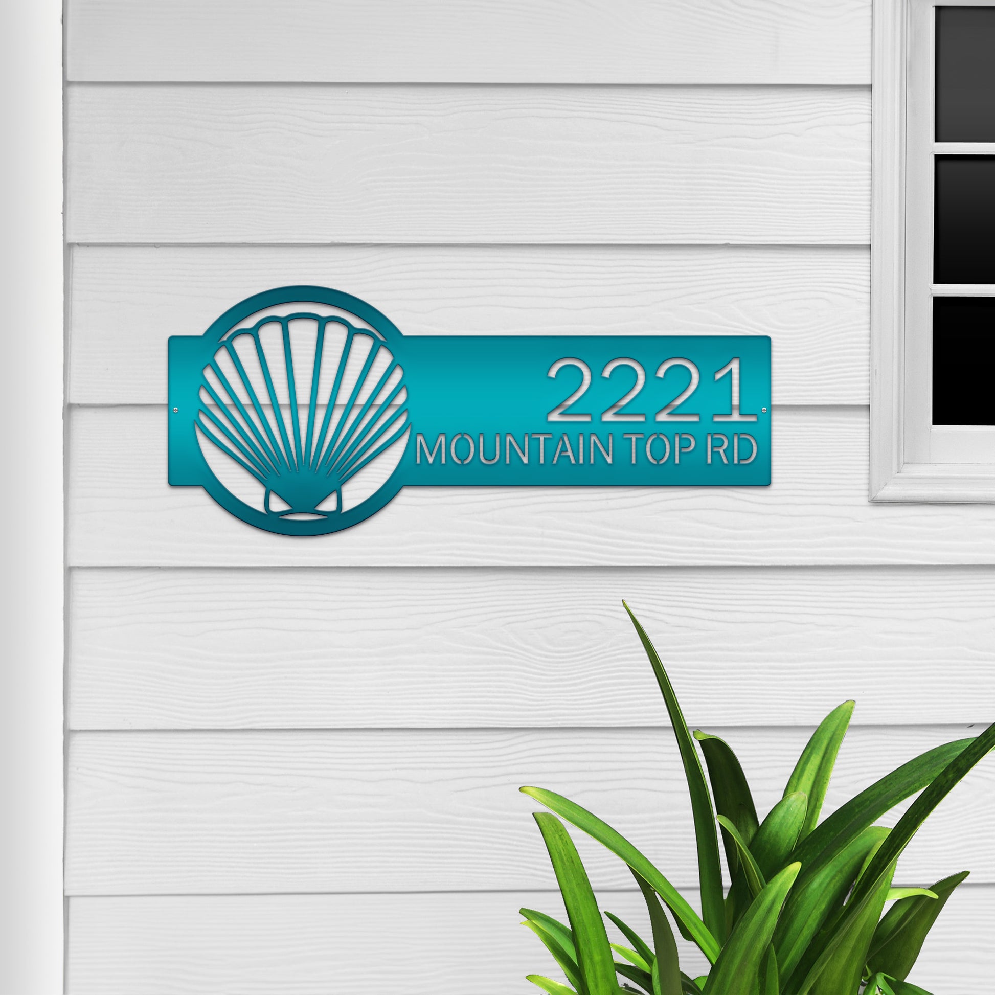 Personalized Seashell Address Sign Address sign House Sensations Art   