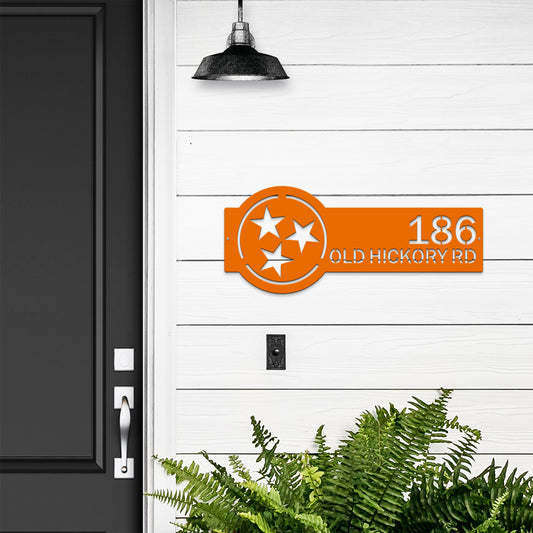 Tennessee Tristar Personalized Address Sign Address sign House Sensations Art   