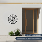 Personalized Compass with Anchor Sign – Custom Nautical Wall Decor
