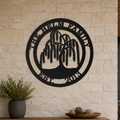 Personalized Weeping Willow Tree Wall Art with Family Name & Established Date