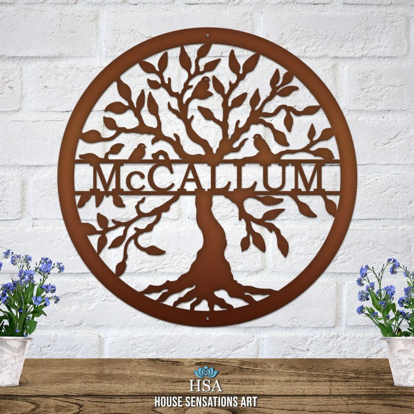 Split Name Tree of Life Monogram - Special Offer Family Sign House Sensations Art