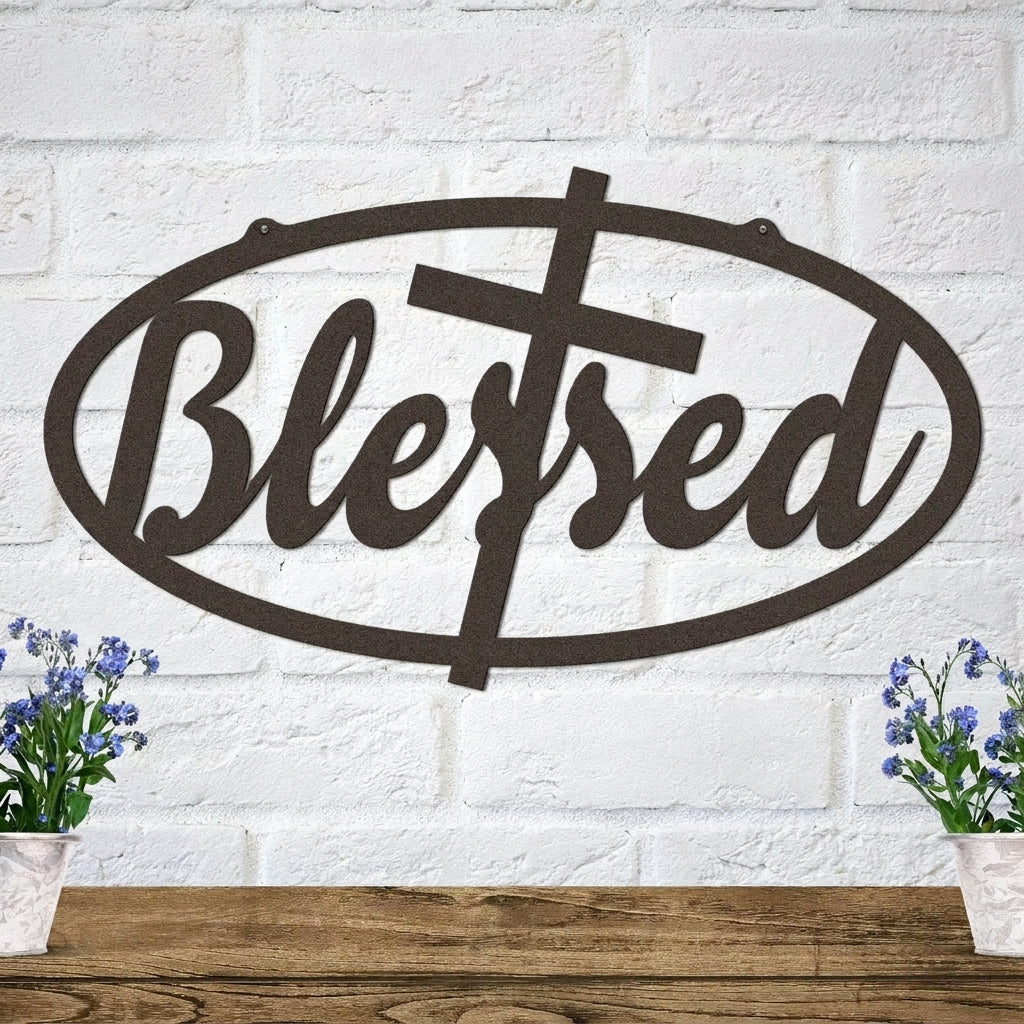 Blessed Signs - Inspirational Custom Metal Wall Art for Home