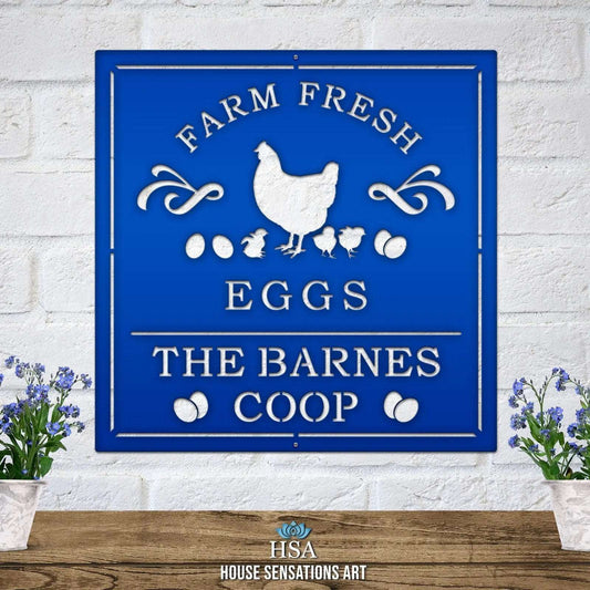 Farmhouse Chicken Coop Sign Ranch Sign House Sensations Art   