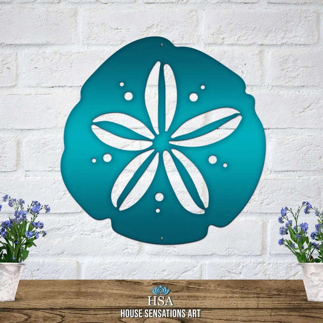 Classic Sand Dollar sign – Custom Street Numbers Sign – Weather-Resistant Outdoor Address Signs for Home Décor & Housewarming Gift Nautical Decor House Sensations Art