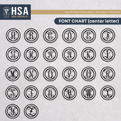 Couples Monogram Established Sign – Celebrate Your Home & Love - HouseSensationsArt